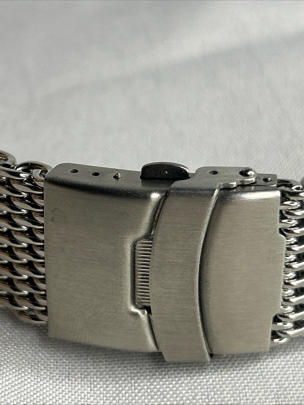 Stainless Steel Mesh watch band Bracelet - Silver 20mm - Picture 6 of 13